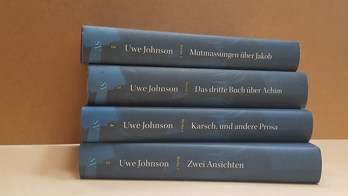 Bisher erschienene Print-Bände der Uwe Johnson-Werkausgabe