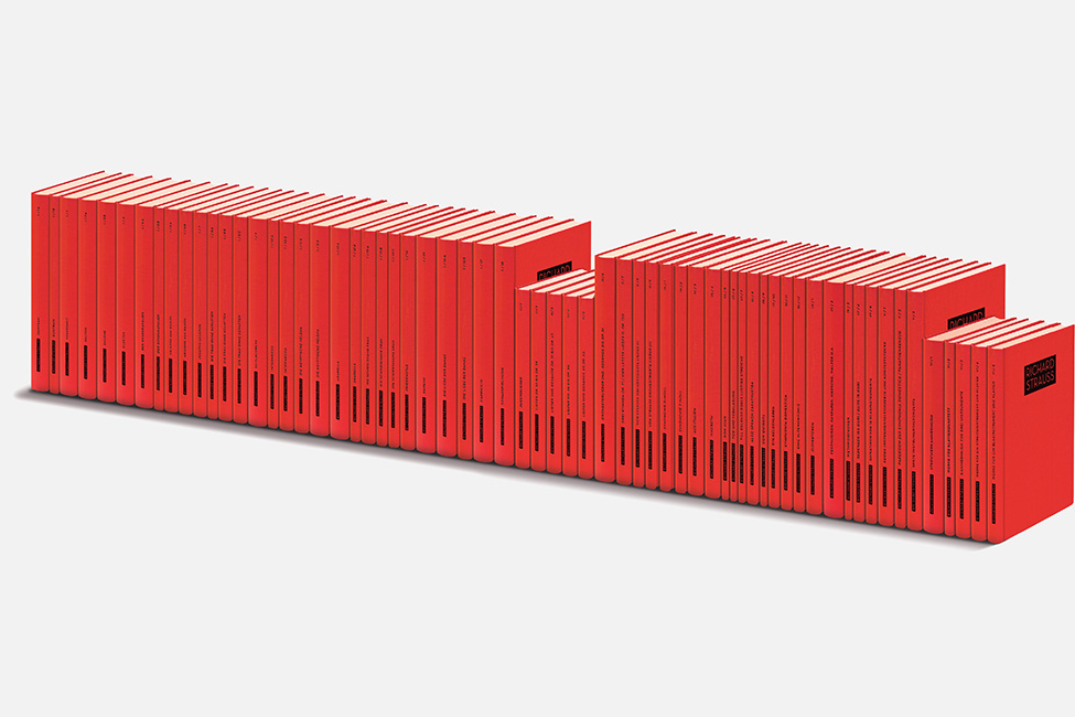 Die vom Projekt bis 2035 in Zusammenarbeit mit dem Verlagskonsortium Dr. Richard Strauss, Schott Music, Edition Peters Group und Boosey & Hawkes zu publizierenden Partiturbände. Bislang liegen zehn Bände vor, zwei weitere kommen 2022 hinzu.