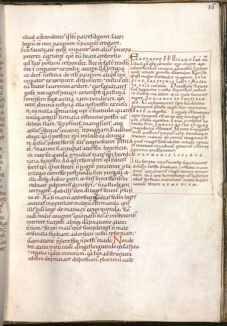 Leithandschrift des Opusculum de aedificio Dei Gerhochs von Reichersberg mit Autoritätenzitaten am Rand