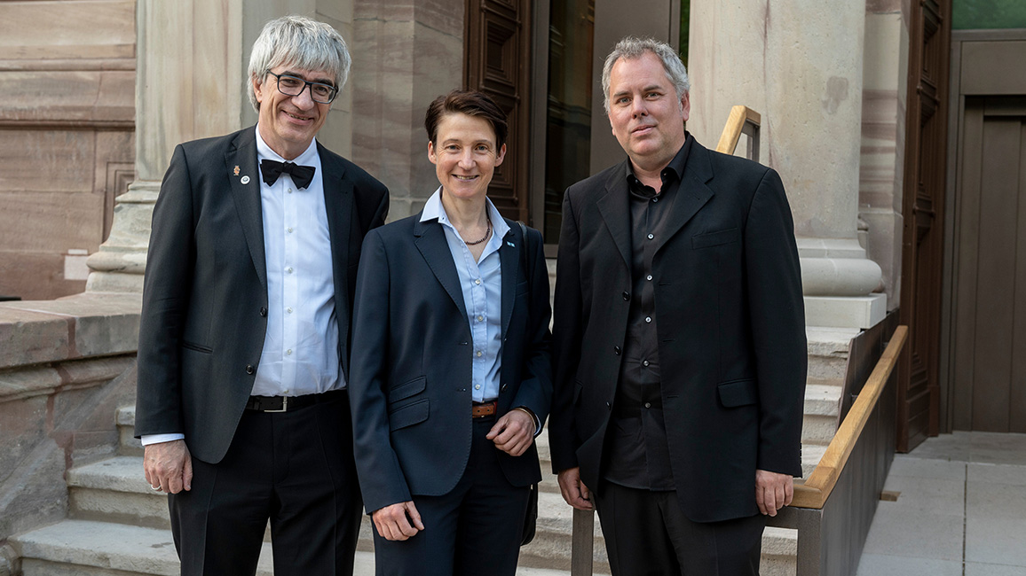 Prof. Dr. Metin Tolan (Präsident der Universität Göttingen), Dr. Marie Luisa Allemeyer (Leiterin „Forum Wissen“), Prof. Dr. Christoph Bleidorn