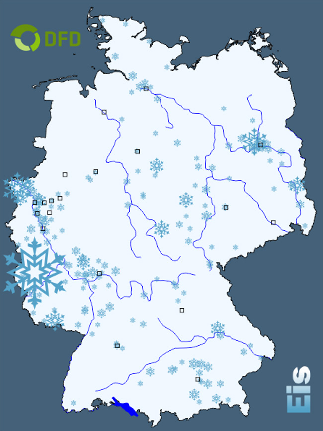 Deutschland-Karte zur Verbeitung des Familiennamens "Eis"
