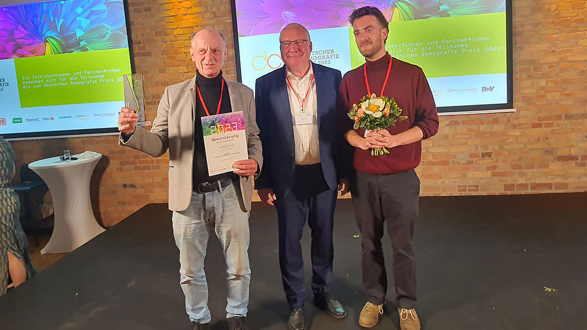 Deutscher Demograpfie Preis Dr. Burghard Flieger, Reiner-Bieck, Joschka-Moldenhauer