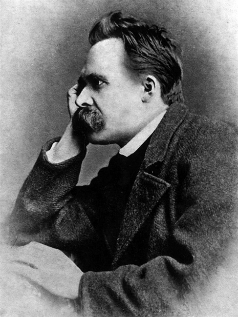 Friedrich Nietzsche, Fotografie von Gustav Schultze, Naumburg 1882