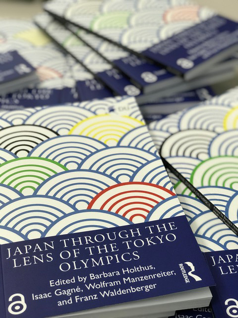 Book Cover: Japan through the lens of the Tokyo Olympics, Edited by Barbara Holthus, Isaac Gagné, Wolfram Manzenreiter, Franz Waldenberger 