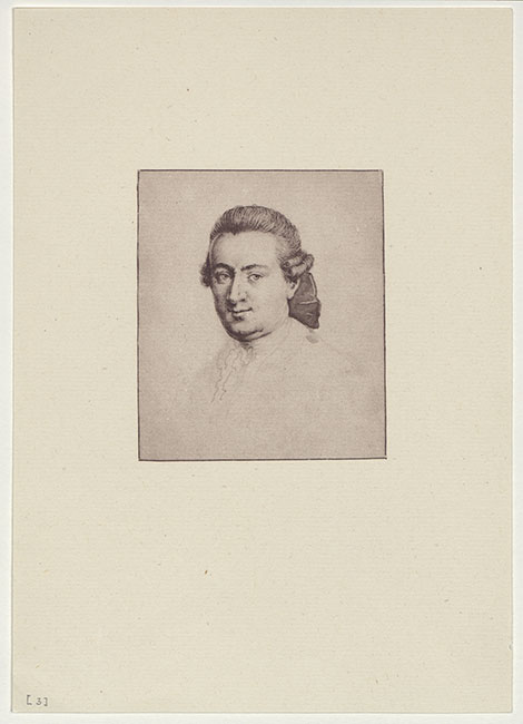 Johann Christian Bach (1735–1782), unsignierte Bleistiftzeichnung, Bachhaus Eisenach