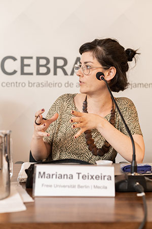 Dr. Mariana Teixeira beim Mecila Kick-Off Workshop am Cebrap, São Paulo