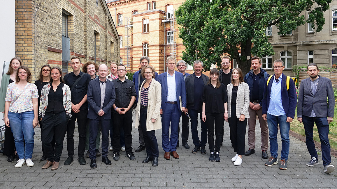 Das Projektteam von "Das mediale Erbe der DDR" (7. Juli 2022 in Potsdam)