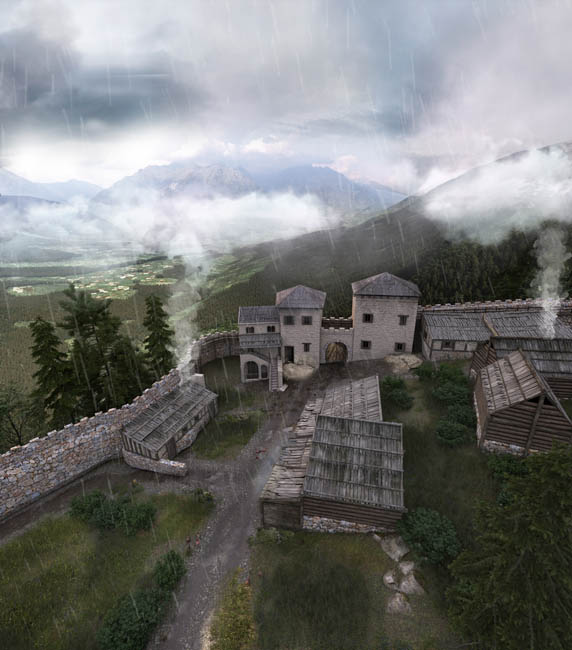 Monte San Martino. Digitale Rekonstruktion