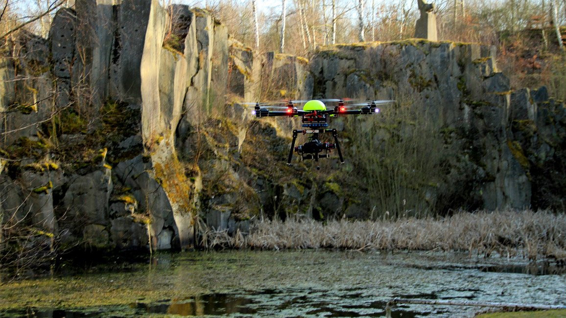 Grubenfeld bei Mayen - Befliegung mit einem Oktokopter zur photogrammetrischen Dokumentation 