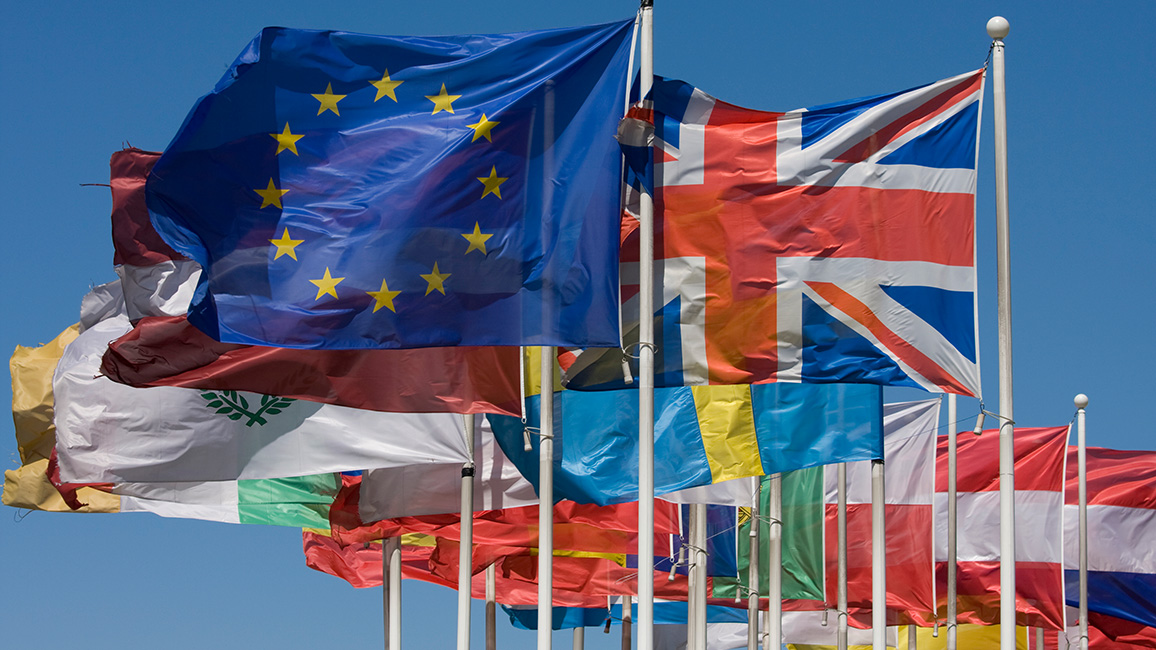 Europäische Flaggen; © Thinkstock