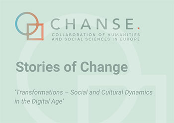 Screenshot der Coverseite der CHANSE-Broschüre: Stories of Change