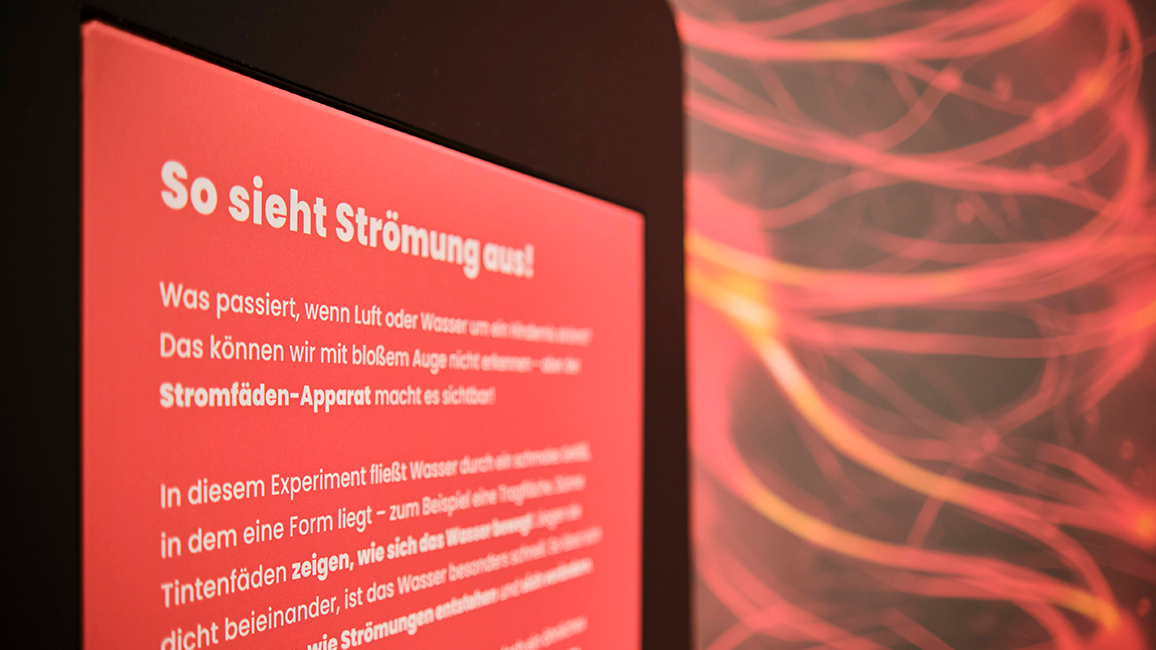 Ausstellungsst&uuml;ck So sieht Str&ouml;mung aus