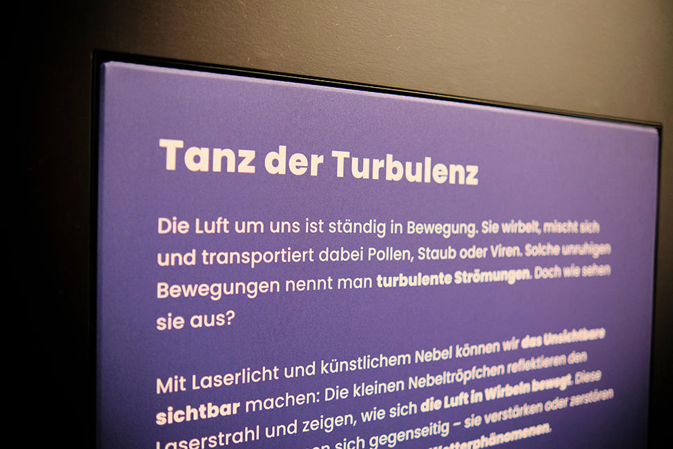 Ausstellungsst&uuml;ck Tanz der Turbulenz
